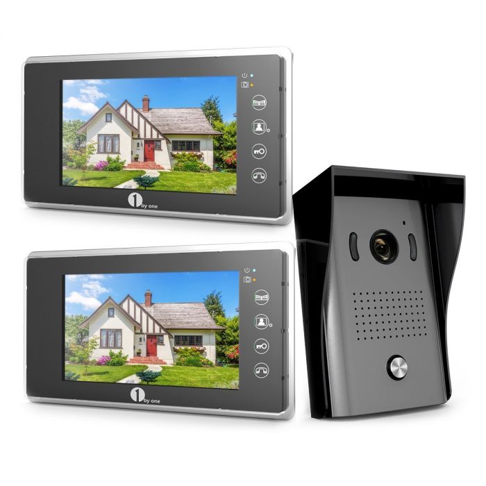 1byone Video Doorbell Kit, 7-inch Color 
