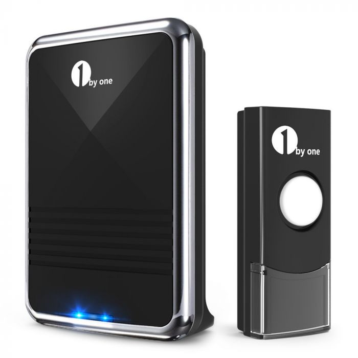 1byone Wireless Doorbell Ringer Battery Chime 150M 36 Melody Waterproof WHITE UK