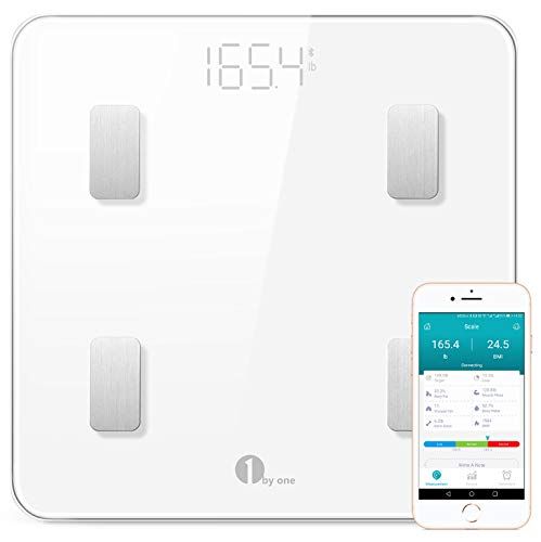 Bluetooth Körperfettwaage BMI Knochen LED Smart Digital Weight Für iOS & Android 