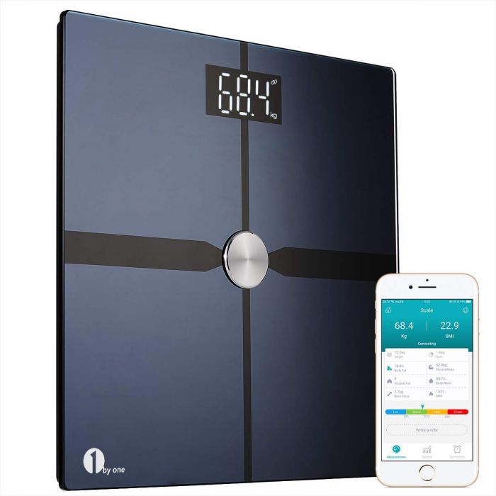 1byone Bluetooth Body Fat Scale with IOS and Android App