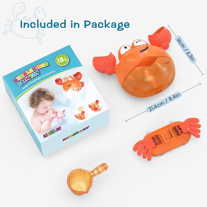 Bubble crab bath toy discount
