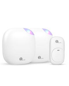 Easy Chime Wireless Doorbell Operating at 500 feet -2 Chime+1 Button