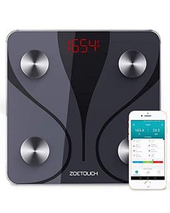 ZOETOUCH Bluetooth Body Fat Scale with iOS and Android App
