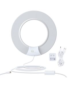 HDTV Antenna, Digital Amplified Indoor TV Antenna with Amplifier Signal Booster, Support 4K 1080P UHF VHF Local Channels