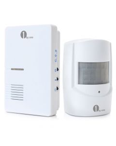 Wireless Home Security Driveway Alarm, 1 Plug-in Receiver and 1 PIR Motion Sensor-1 Sensor+ 1 Receiver