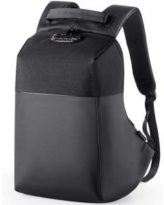 NATURALIFE Laptop Rucksack 15,6 Zoll Anti-Diebstahl, Wasserdicht rucksack für Männer Herren mit USB Ladeanschluss, Schulrucksack für Arbeit Business Wandern Reisen Camping(Schwarz)