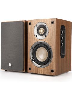 1 BY ONE Bluetooth Bookshelf Speakers, Active 2 Way Speakers with 60 Watts RMS, 100 Watts Peak Power, Turntable Speakers with RCA x 2/Bluetooth/Coaxial/Optical