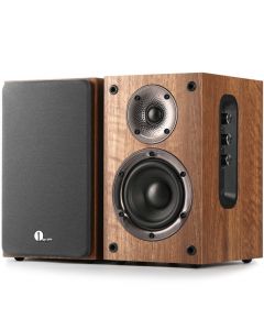 1 BY ONE Bluetooth Bookshelf Speakers, Powered Speakers with 2-Way Active Crossover, 60 Watts RMS, 100 Watts Peak Power, Active Bookshelf Speakers with Bluetooth/RCA x 2/Coaxial/Optical