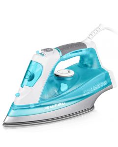 BEAUTURAL Steam Iron for Clothes with Precision Thermostat Dial, Ceramic Coated Soleplate, 3-Way Auto-Off, Self-Cleaning, Anti-Calcium, Anti-Drip