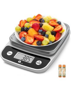 SIMPLETASTE Digital Kitchen Scale Multifunction Food Scale with LCD Display and Tare Function for Cooking, Baking (Batteries Included)