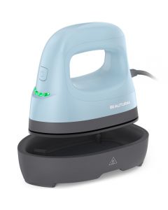 BEAUTURAL Mini Heat Press Machine, Easy to Use for T-Shirts, Shoes, Hats, Bags and Small HTV Vinyl Projects Transfer, 4 Heat Settings & Precision Tip, Ceramic Coated Heating Plate
