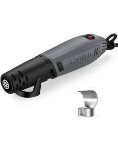 DIAFIELD Mini Heat Gun, 2 Temp Setting 302℉-842℉ Fast Heat Hot Air Gun Tool with Reflector Nozzle and 5.9Ft Cable Overload Protection for Epoxy Resin, Craft, Embossing, Shrink Wrapping & DIY