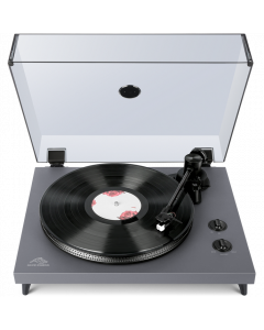 1 BY ONE Rock Pigeon Record Player, Turntable with Built-in Speakers, Adjustable Counterweight, T-3600L Stylus, Built-in Amplifier, Dual Speed 33&45 RPM