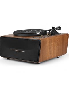 1 BY ONE Vinyl Record Player, High Fidelity Turntable with Built-in Speakers and Phono Preamp, Bluetooth Turntable for Vinyl Records with Magnetic Cartridge AT-3600L, RCA Output, 2-Speed