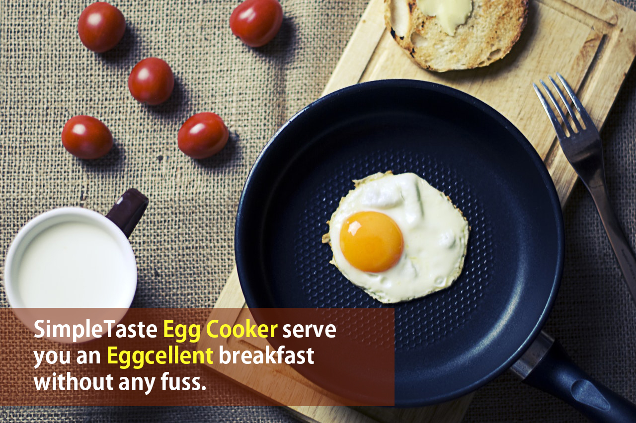 The SimpleTaste Electric Egg Cooker Can Cook 7 Eggs At Once 