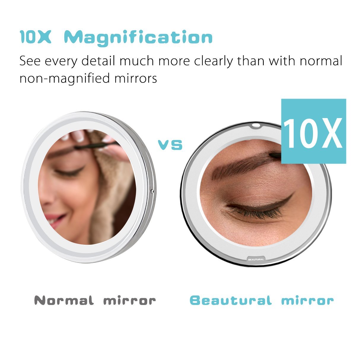 Pamper Yourself With a 1byOne’s 10x Magnifying Makeup Mirror 