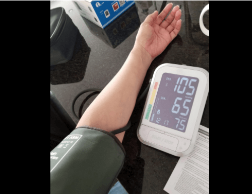 1byone Upper Arm Digital Blood Pressure Monitor with Easy-to-Read